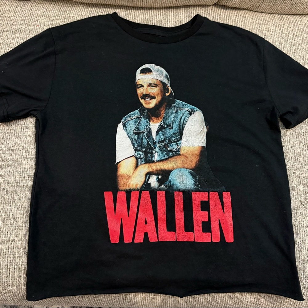 Morgan Wallen Black Graphic T-Shirt Band Tee Medium M